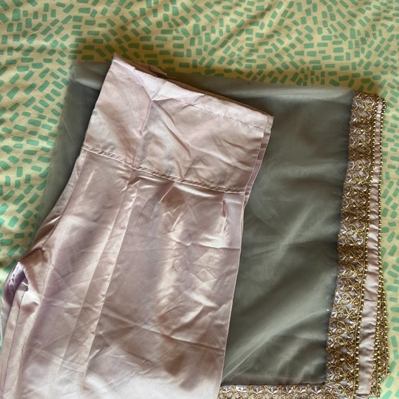 Dusty Purple Net Anarkali - Picture 9 of 9